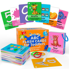 Study Key ABC flash cards for toddlers with clear visuals to teach letter sounds