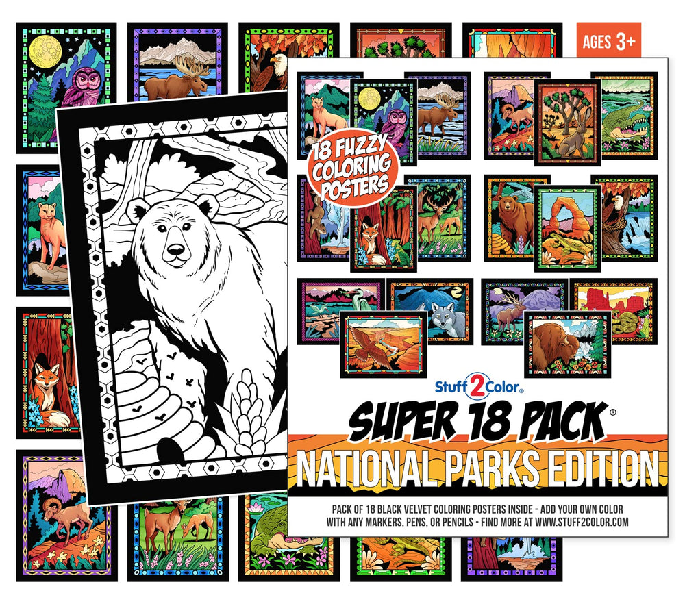 Stuff2Color National Parks set supports classrooms and hospital activities.
