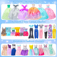 Style Shine wedding gown set for pretend play ensembles