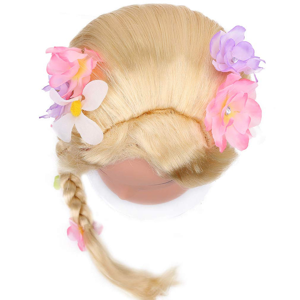 STYLER long blonde Rapunzel wig weight 8-1oz for lightweight comfort.