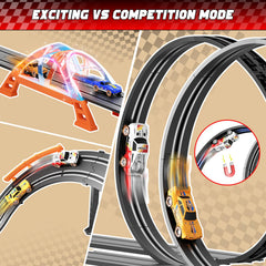 SUFICY 29ft-track-extensions expand the circuit for bigger races.