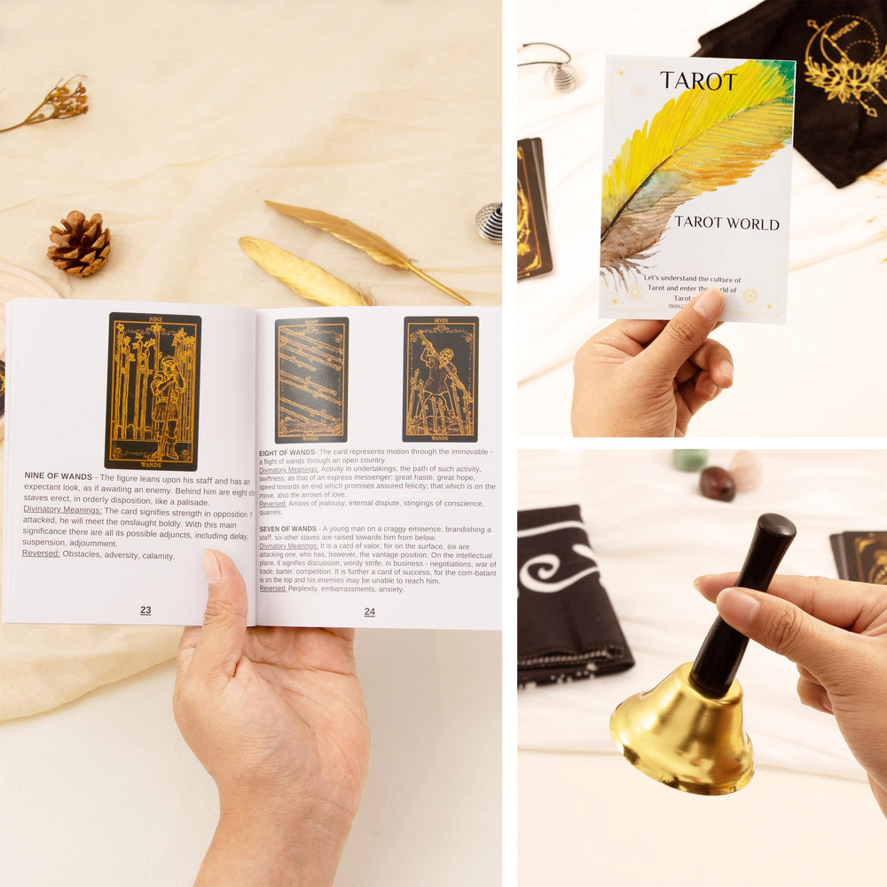 SUGEYA premium velvet tarot bag protects and stores the deck.
