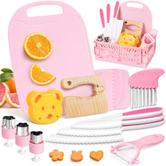 Suhctuptx crocodile-pattern kid knife for safe kitchen play and learning.