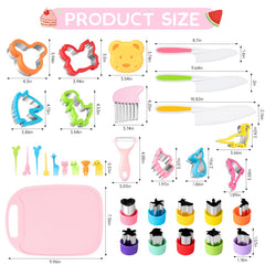 Suhctuptx kids knives with safety grips designed for little hands