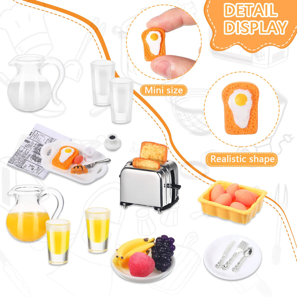 Suilung egg basket miniature detail elevates dollhouse breakfast setups.
