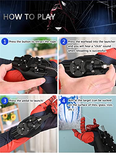 SUIZU Web Shooters USB charging cable for easy recharging.