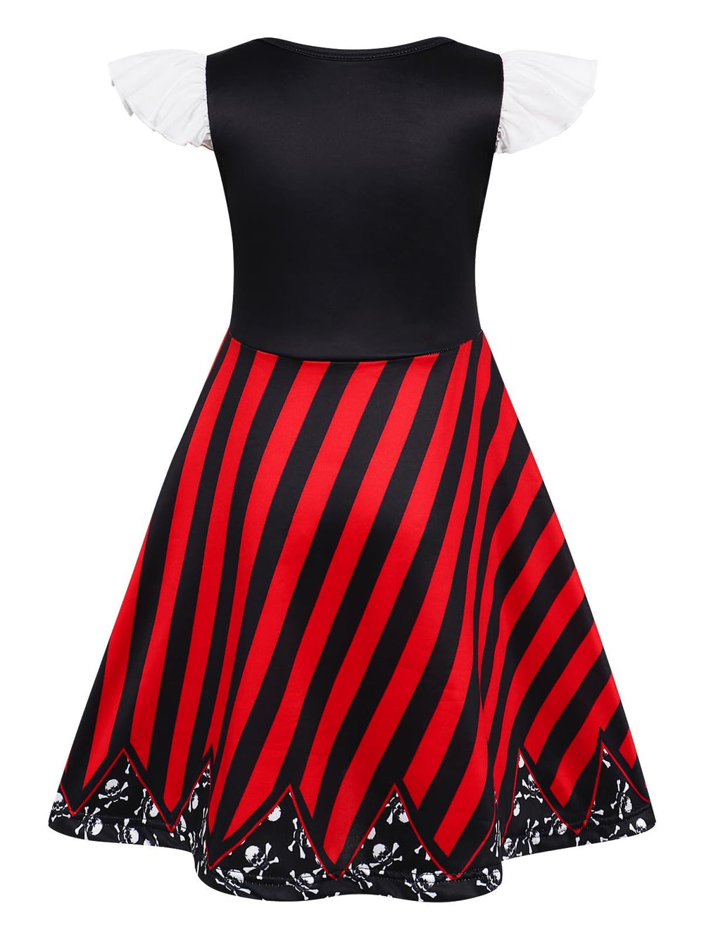 Sukyfecde Buccaneer dress back view showing unlined, easy wear design.