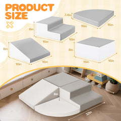 Sumbababy foam blocks anti-slip base keeps toddler play stable during climbs