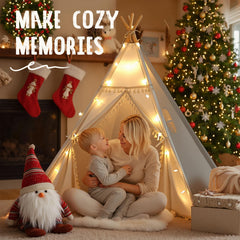 Sumbababy Kids Teepee flap door with mesh windows for breathable interior.