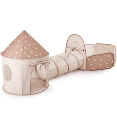 Sumbababy kids tent with crawl tunnel and ball pit for active play