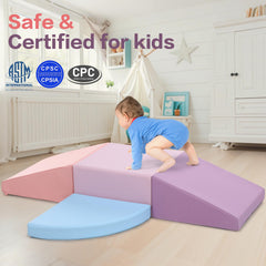 Sumbababy PU leather foam blocks are easy to wipe clean after playtime