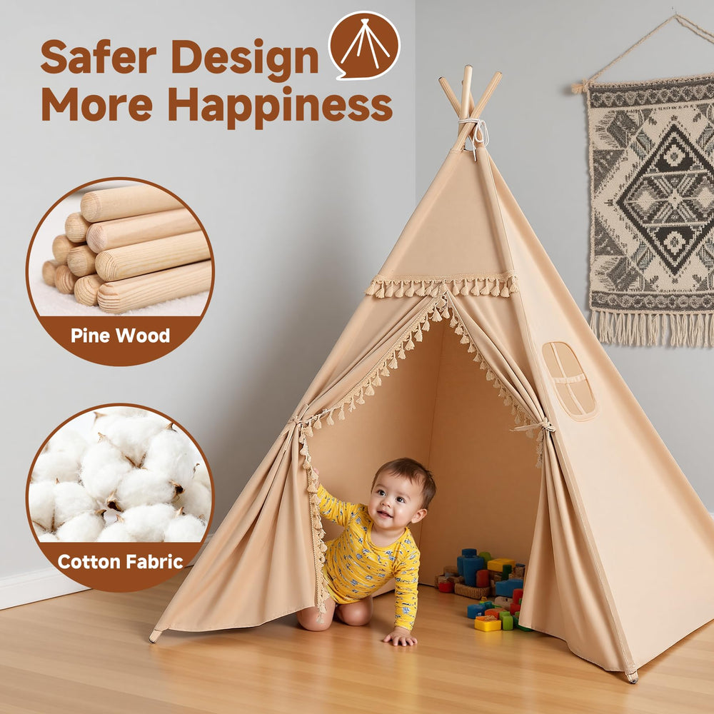 Sumbababy Tassel trim adds cozy, stylish touch.