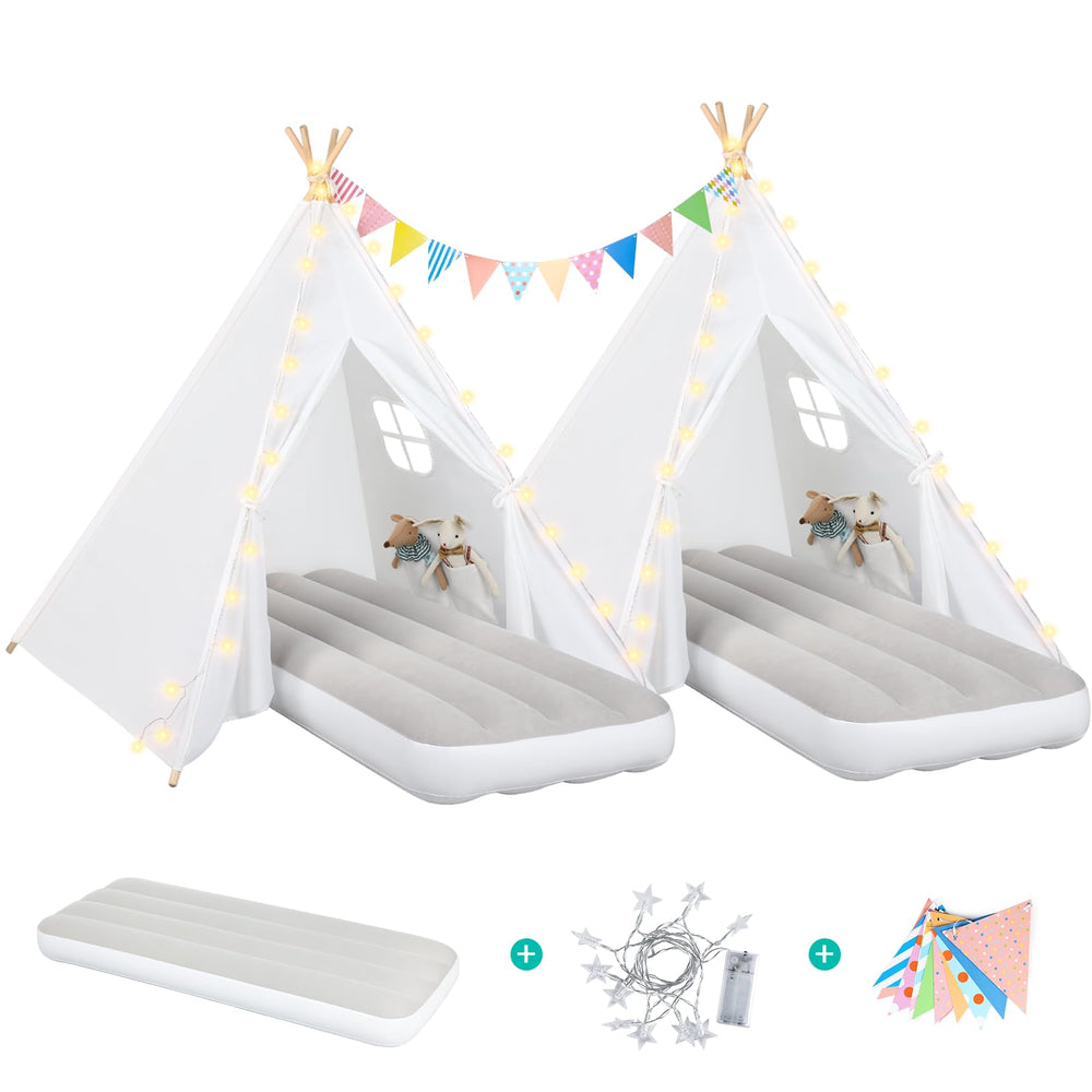 Sumbababy teepee tent inside view creates a cozy sleepover reading nook