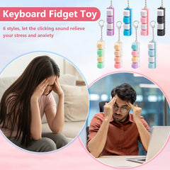 Sumgsn blue keyboard fidget toy compact and portable for travel.