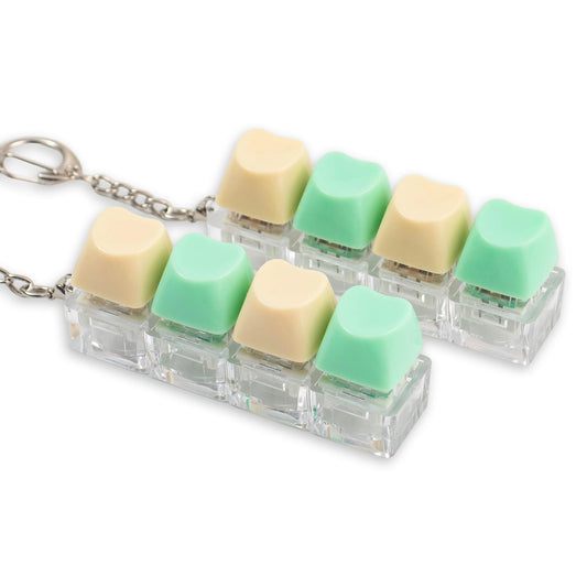 Sumgsn heart-shaped keyboard fidget 2-pack, front view for quick stress relief.