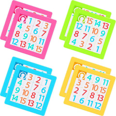 Sumind 8-piece slide puzzles in a colorful pack for family focus.