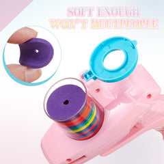 Sumind 8 Pcs foam disc shooter outdoor play in action