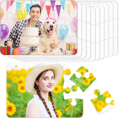 Sumind blank sublimation puzzle on tabletop for personalized gifts and creative projects.