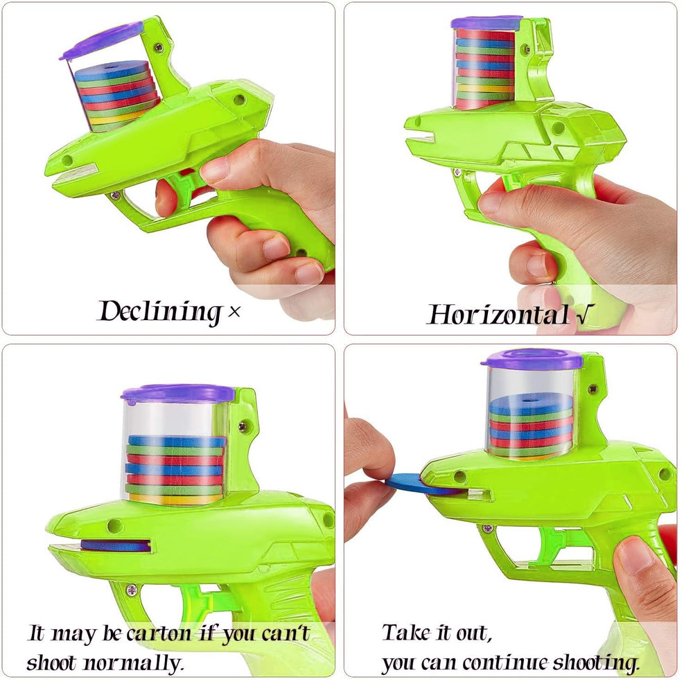 Sumind disc launcher with discs set up for quick target practice.