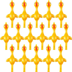Sumind yellow finger-slingshot chicken in action, a playful party toy.