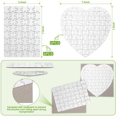 Sumind heart blank sublimation puzzle suited for heartfelt custom gifts and creative projects.