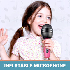 Sumind yellow inflatable microphone prop brightens any music themed gathering