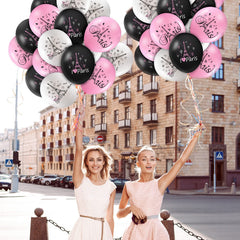 Sumind pink, white, and black colorway adds romantic chic to events.