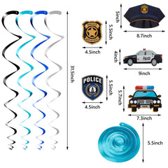 Sumind police-theme decor collection enhances party visuals with durable cardstock and bright prints