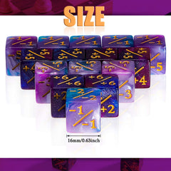 Sumind positive counter dice in action to track buffs.