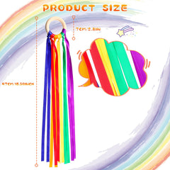 Sumind color-rich ribbons flutter during routines for performances and dances.