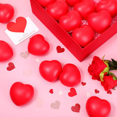 Sumind valentines heart stress balls arranged for festive decor.