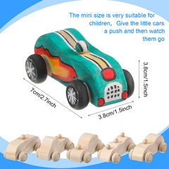 Sumind wooden car toy kit ready for painting and family project time.