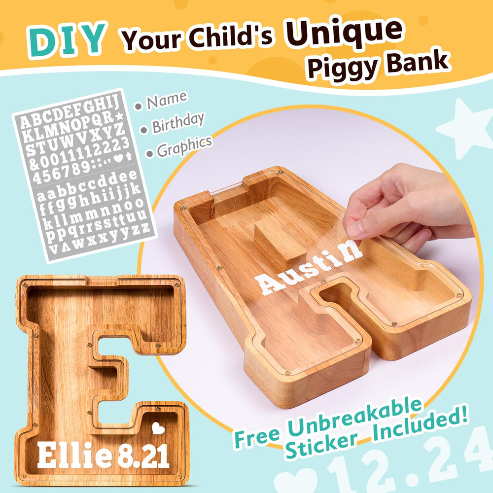 SummiDate personalized piggy bank with laser engraving options for a unique gift