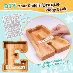 SummiDate personalized piggy bank with laser engraving options for a unique gift