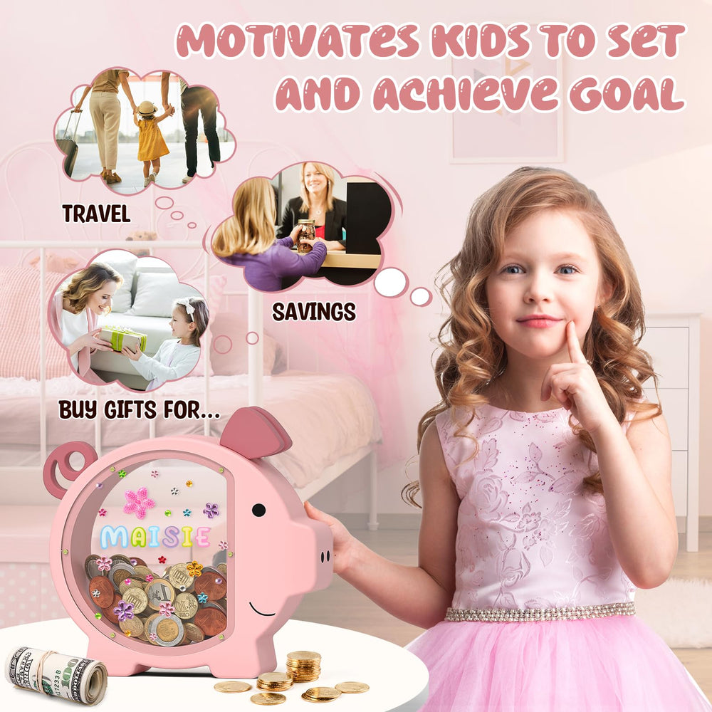 Summidate wooden piggy bank featuring smooth burr-free edges.