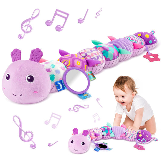 Sumobaby infant musical caterpillar toy for multisensory tummy time and engagement.