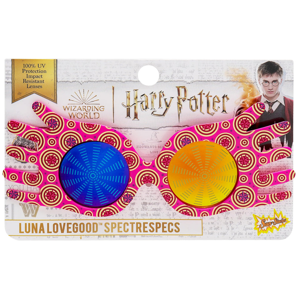 Sun-Staches Luna Lovegood Spectrespecs at the beach for sunny, stylish shade.