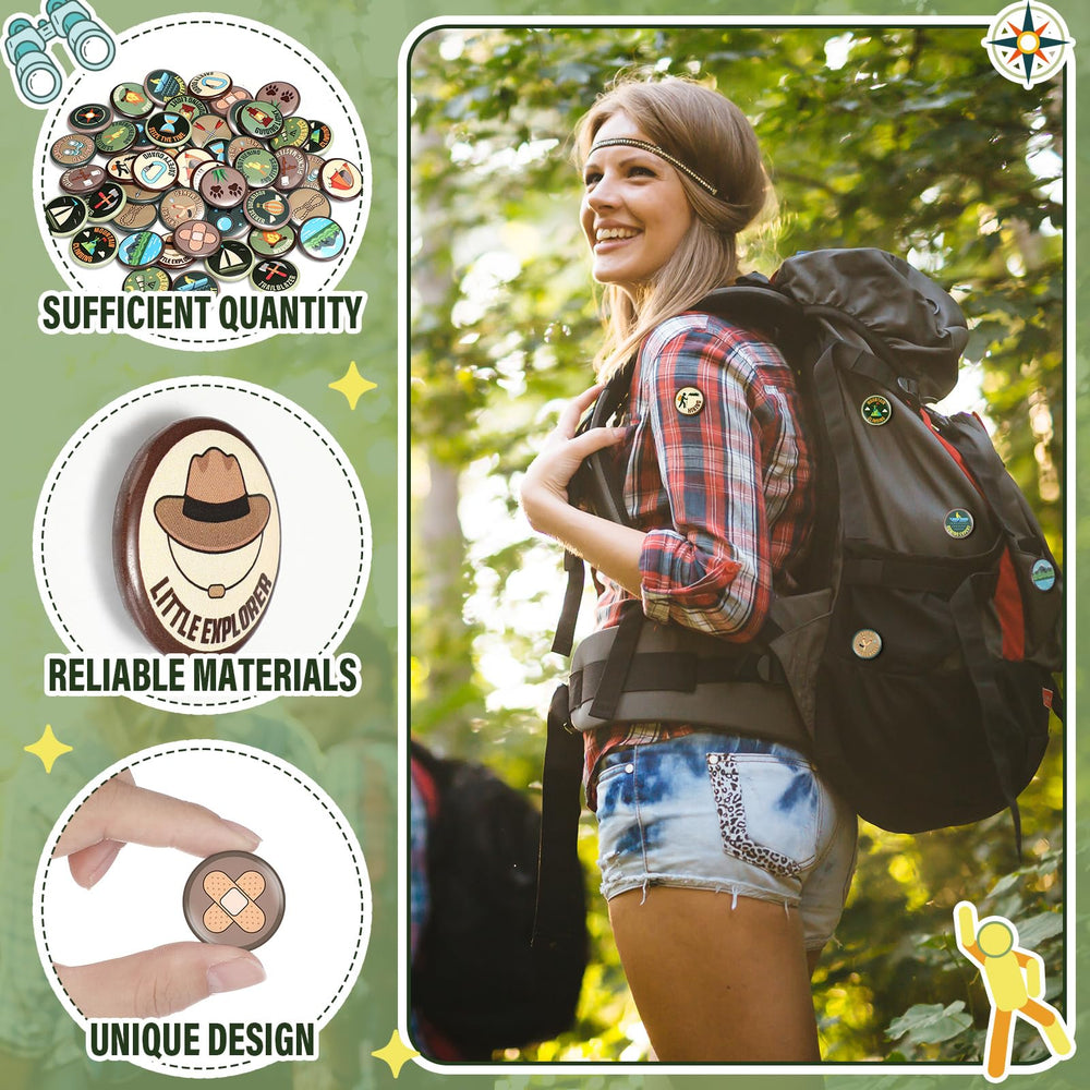 Suncalla military green outdoor style pins for gear customization