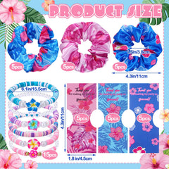 Suncalla satin hair ties in pink, blue, and purple elevate everyday looks.