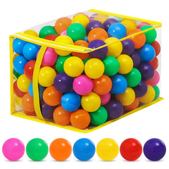 Suncuber 200 colorful ball pit balls ready for playtime, safe for toddlers.