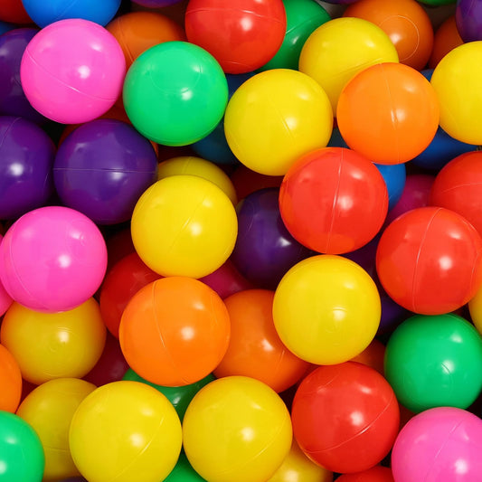 Suncuber 50 colorful balls for safe toddler play and sensory exploration.