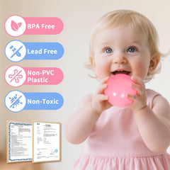 Suncuber 2.2-inch diameter balls support small hands and motor skill practice.