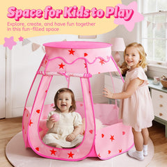 Suncuber indoor outdoor tent supports imaginative games and reading time.