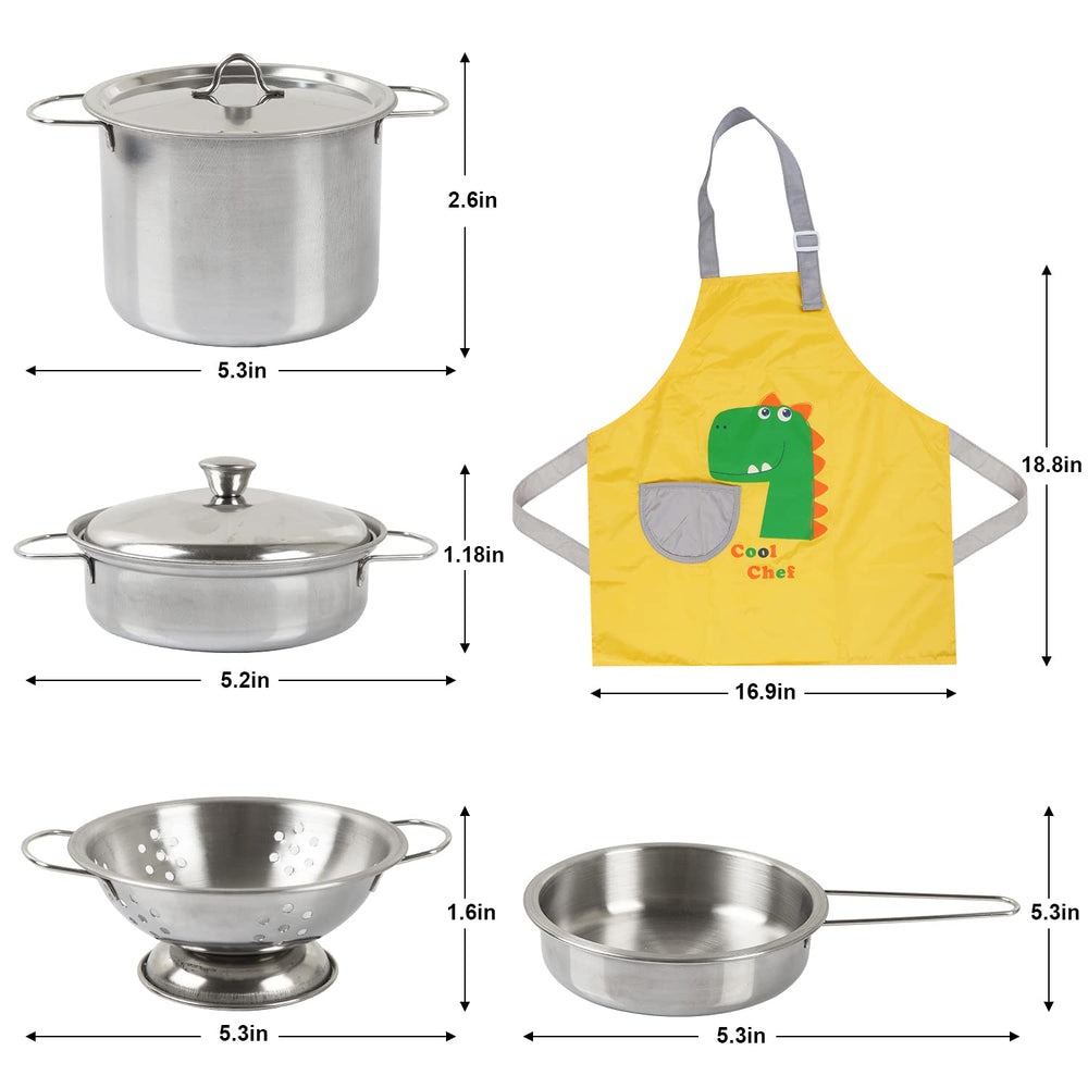 Sundaymot chef hat and apron set boosts role play in the pretend kitchen