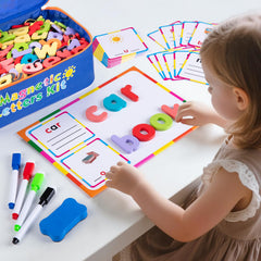 Sundaymot classroom magnetic board helps organize spelling activities and keep materials tidy.