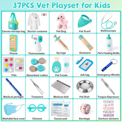 Sundaymot Doctor Kit 37pc doctor hat for playful visits