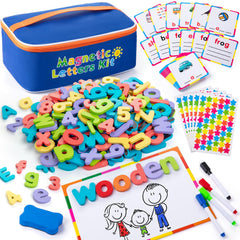 Sundaymot magnetic alphabet kit on board supports early spelling practice and word building.