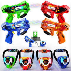 Sundelta laser tag guns 4-pack front view for immersive backyard battles
