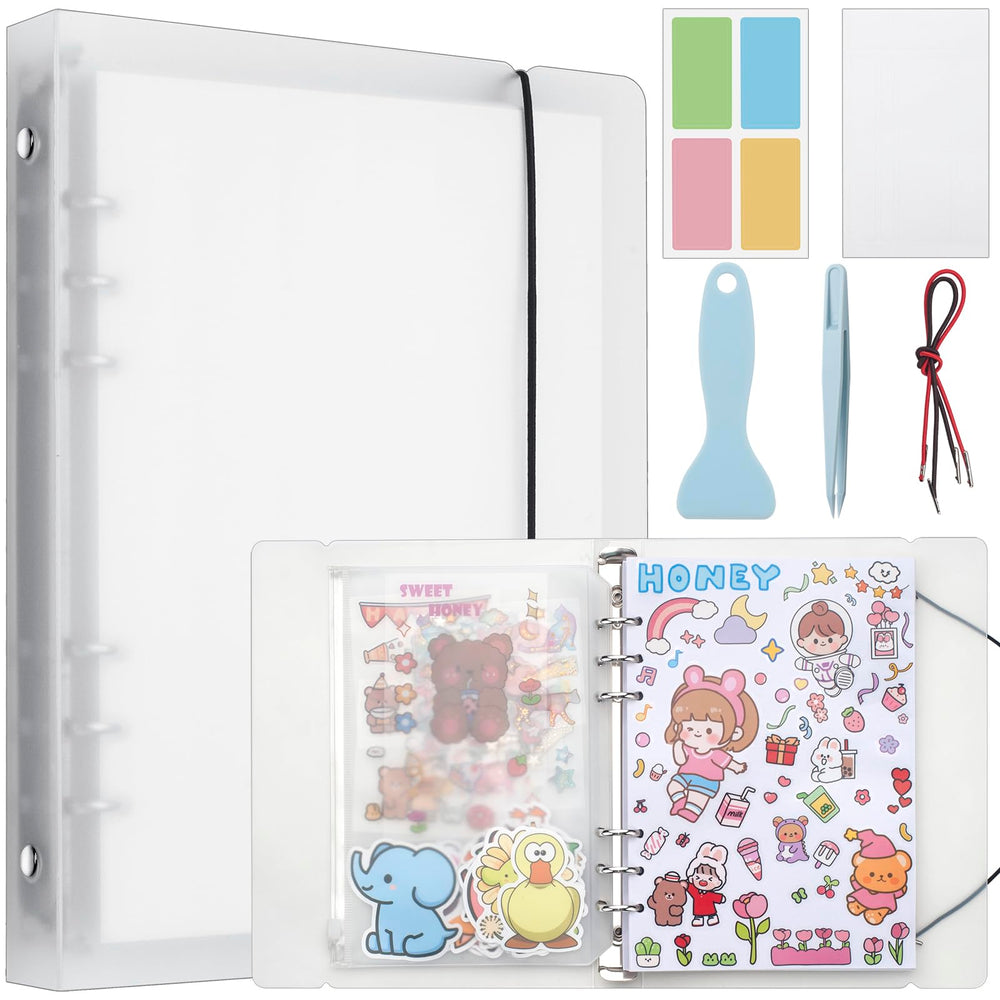 SUNEZLGO sticker album cover with frosted shell offers durable protection and easy identification.
