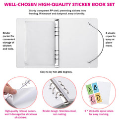 SUNEZLGO sturdy PP shell with stainless steel spine keeps contents flat.